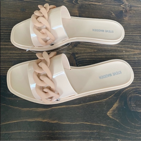 NEW Steve Madden Blush Pink Slide Sandals size 8 - Picture 7 of 8